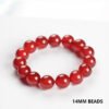 Red agate bracelet for women; beads for good luck; jadeite rosary beads for the year of the zodiac; red agate crystal beads men and women