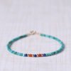 December birthstone fine 2mm natural genuine original mine turquoise bracelet best friend ins design niche design