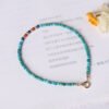 December birthstone fine 2mm natural genuine original mine turquoise bracelet best friend ins design niche design