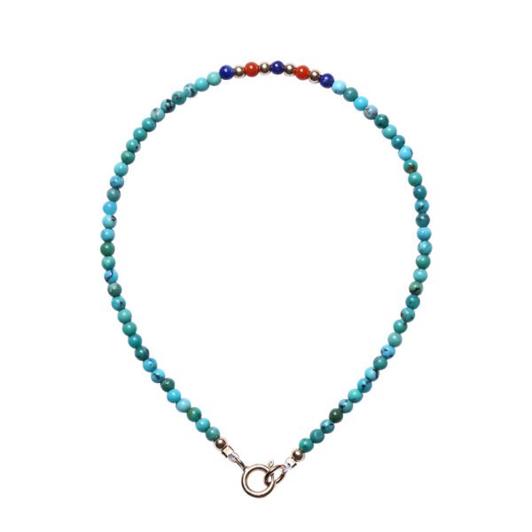 December birthstone fine 2mm natural genuine original mine turquoise bracelet best friend ins design niche design