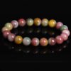 Agate bracelet with colorful double-color gradient, dark candy color jewelry for women