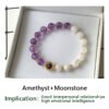 Natural strawberry crystal bracelet [Peach blossom stone] Attract peach blossom ice seed pink crystal pink crystal bracelet female pigeon blood red crystal
