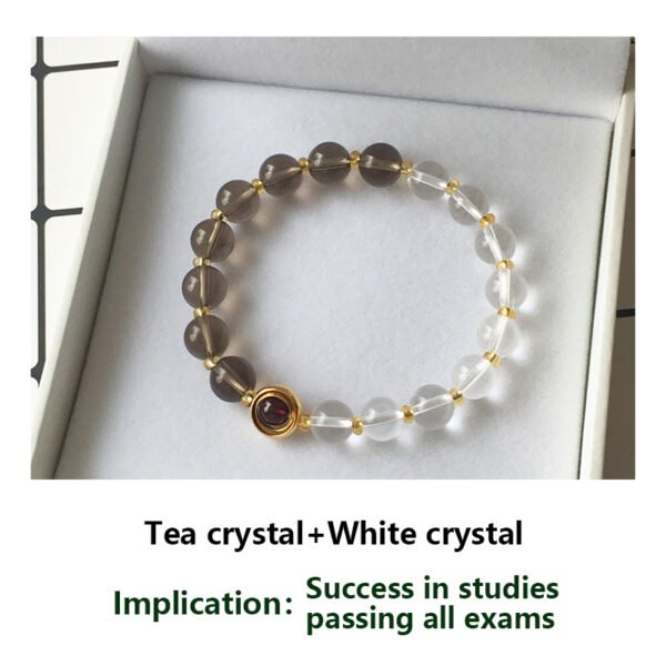 Natural strawberry crystal bracelet [Peach blossom stone] Attract peach blossom ice seed pink crystal pink crystal bracelet female pigeon blood red crystal