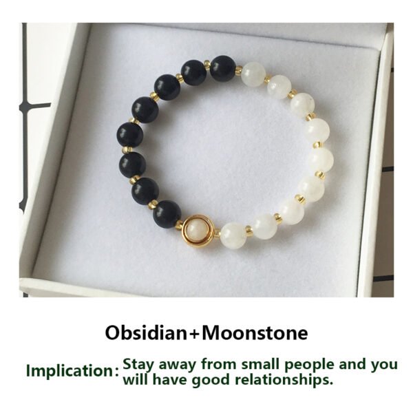 Natural strawberry crystal bracelet [Peach blossom stone] Attract peach blossom ice seed pink crystal pink crystal bracelet female pigeon blood red crystal